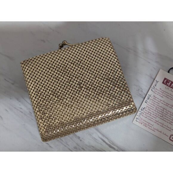 Glomesh Vintage Women's Gold Australia 1986 Unused Wallet - Picture 1 of 6